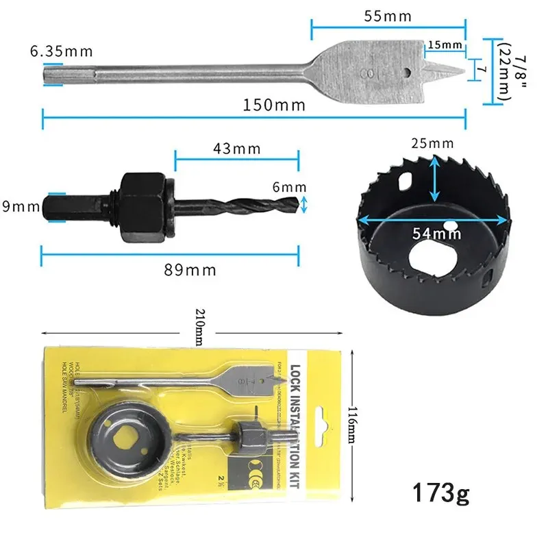 6PC 32-54mm Hole Saw Set for G - Home Improvement Center review and price