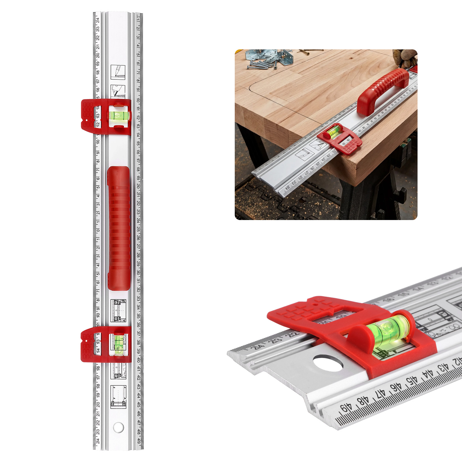 Aluminum Level Ruler Sliding G - Home Improvement Mark review and price